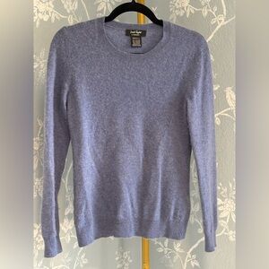 SALE - Lord & Taylor 100% Cashmere Blue Sweater Size S Soft Luxury